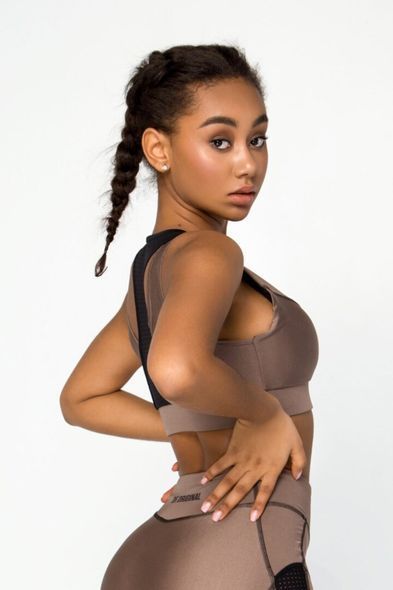 Топ DF.ORIGINAL Bra Nebula Umber, S, Umber