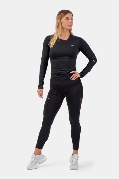 Рашгард NEBBIA Long Sleeve Smart Pocket Sporty Top 418 Black, XS, Black