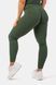 Леггинсы NEBBIA Organic Cotton Ribbed High-Waist Leggings 405 Dark Green, XS, Dark Green