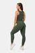 Леггинсы NEBBIA Organic Cotton Ribbed High-Waist Leggings 405 Dark Green, XS, Dark Green