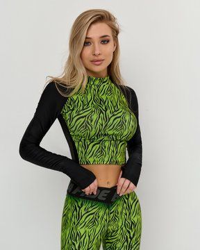 Рашгард BONA FIDE Rashguard Move Up Tiger Lily Acid Green, M, Acid Green