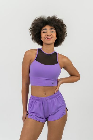 Топ NEBBIA Fit Activewear Padded Sports Bra 437 Lila, M, Lila