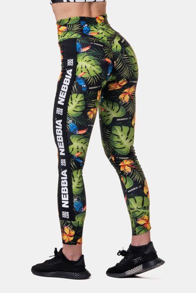 Леггинсы NEBBIA High-Waist Performance Leggings 567 Jungle Green, XS, Jungle Green