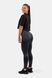 Легінси NEBBIA High Waist Glossy Look Bubble Butt Pants 586 Volcanic Black, XS, Volcanic Black