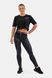 Легінси NEBBIA High Waist Glossy Look Bubble Butt Pants 586 Volcanic Black, XS, Volcanic Black