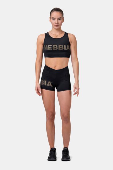 Шорти NEBBIA Gold NEBBIA Print Shorts 828 Black, S, Black