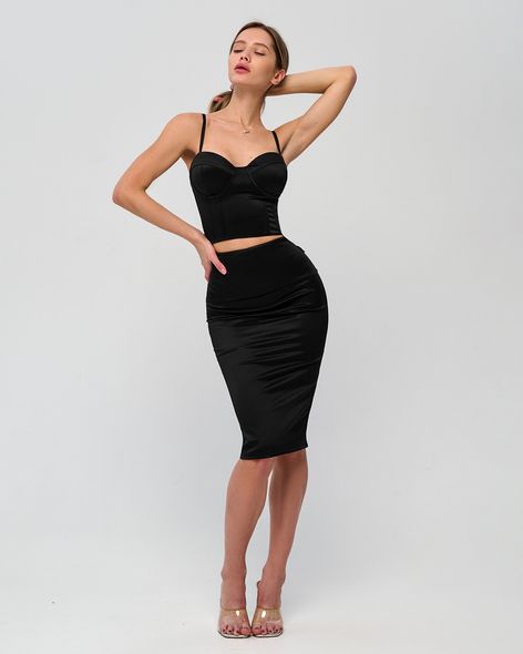 Спідниця Bona Fashion Skirt Xxx Black, M, Black