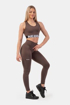 Легінси NEBBIA Classic High-Waist Performance Leggings 403 Brown, XS, Brown